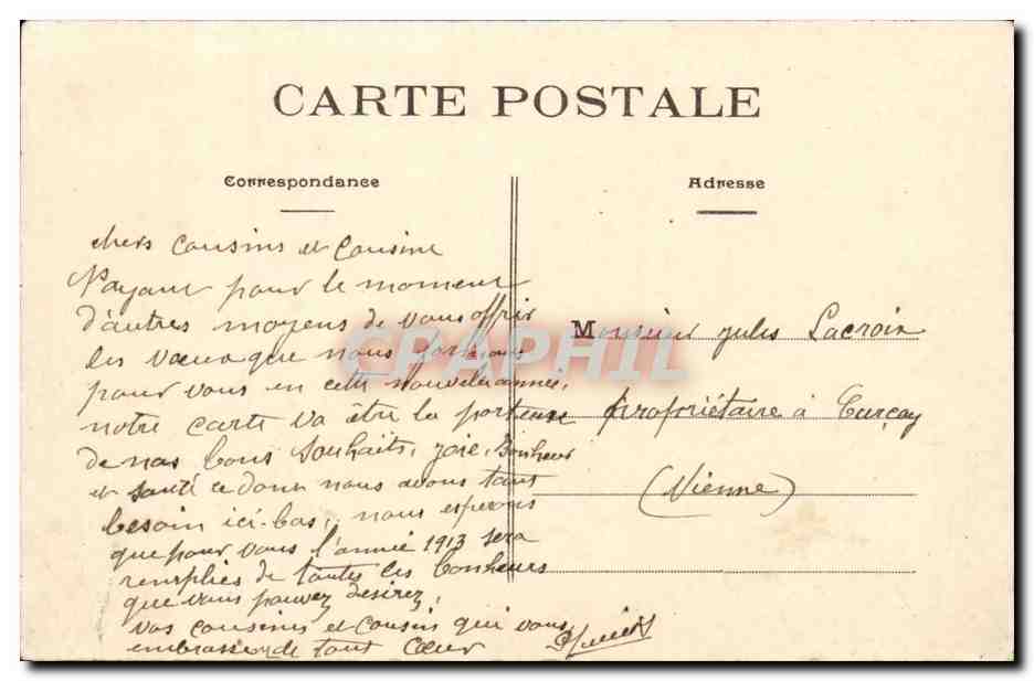 Montreuil Bellay CPA l'entree du moulin  — Rückseite