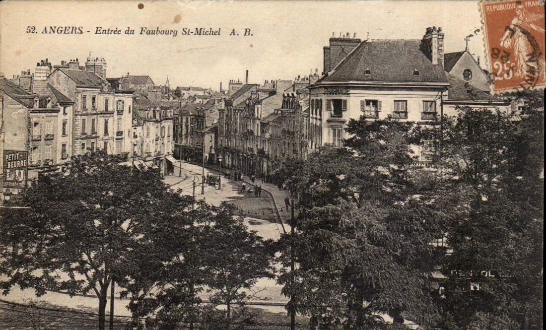 Angers CPA Entree du faubourg St Michel