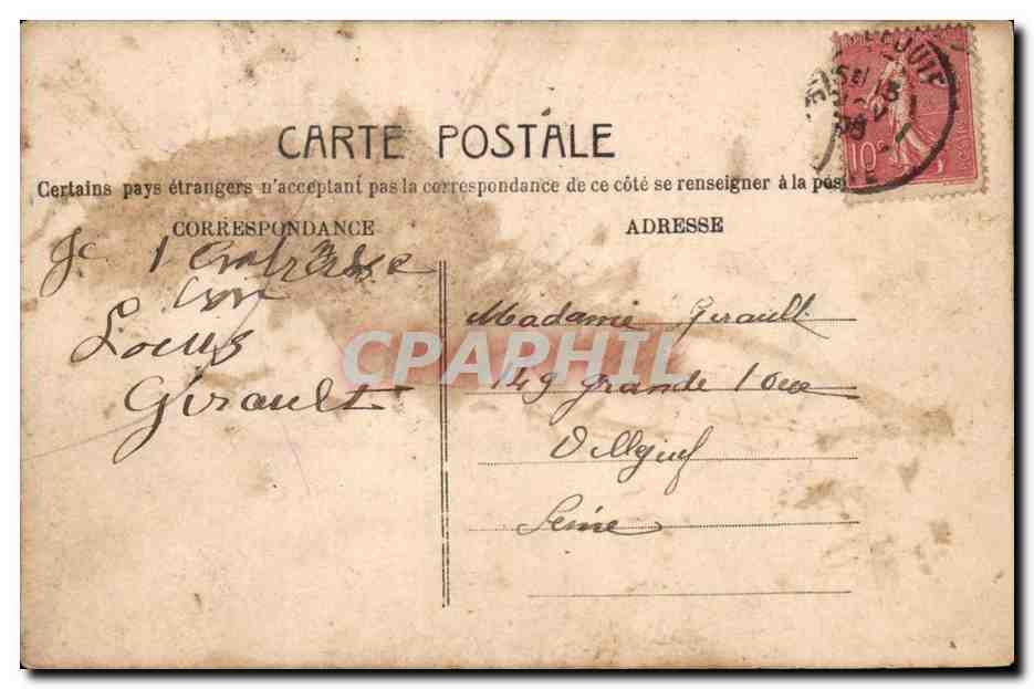 Fantaisie - Bebe - Qui veut m'acheter je ne pleure jamais je port bonheur gerault - CPA  — Rückseite