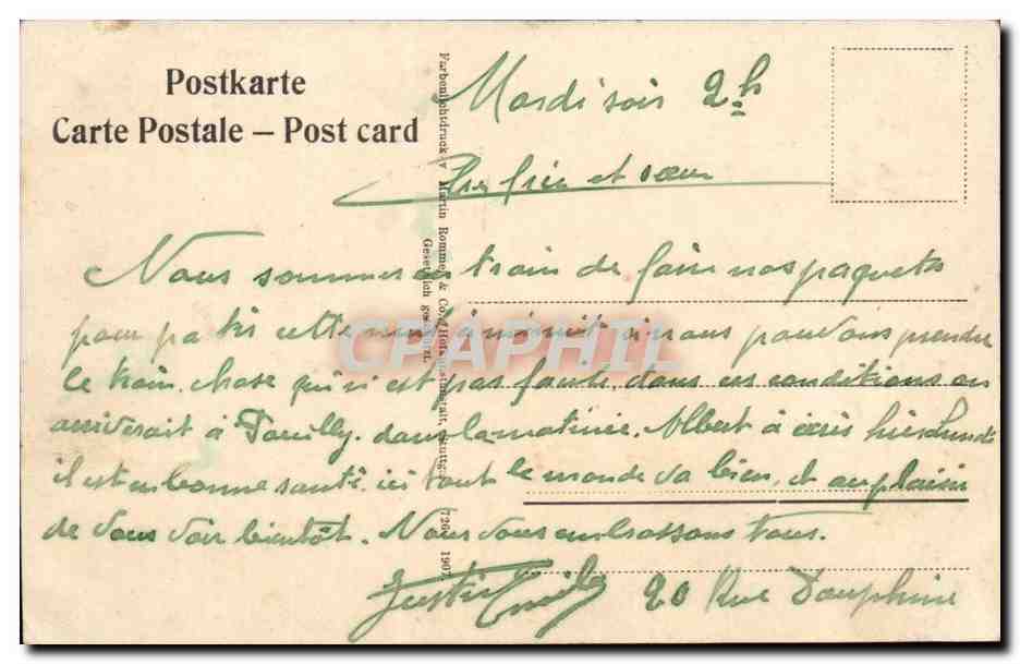 Fantaisie - Plantes - Champignons - Pilze - mushrooms - CPA  — Back