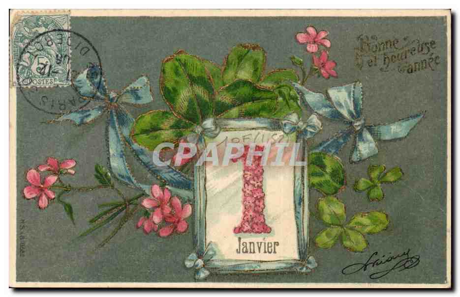 Janvier — mois de l'année — éditeur Lévy & Cie, n° 1