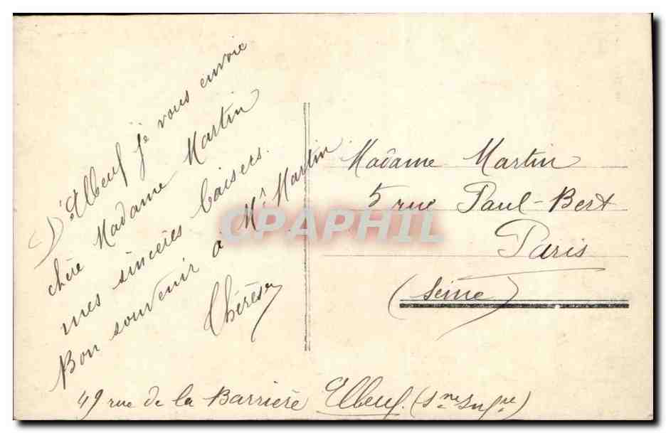 Joven mujer en traje elegante — retrato — editor desconocido — Reverso