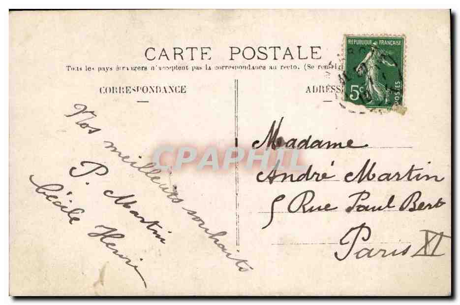 Fantaisie - Fete - Enfant - Heureux Anniversaire - child with bursting basket of flowers - CPA  — Rückseite