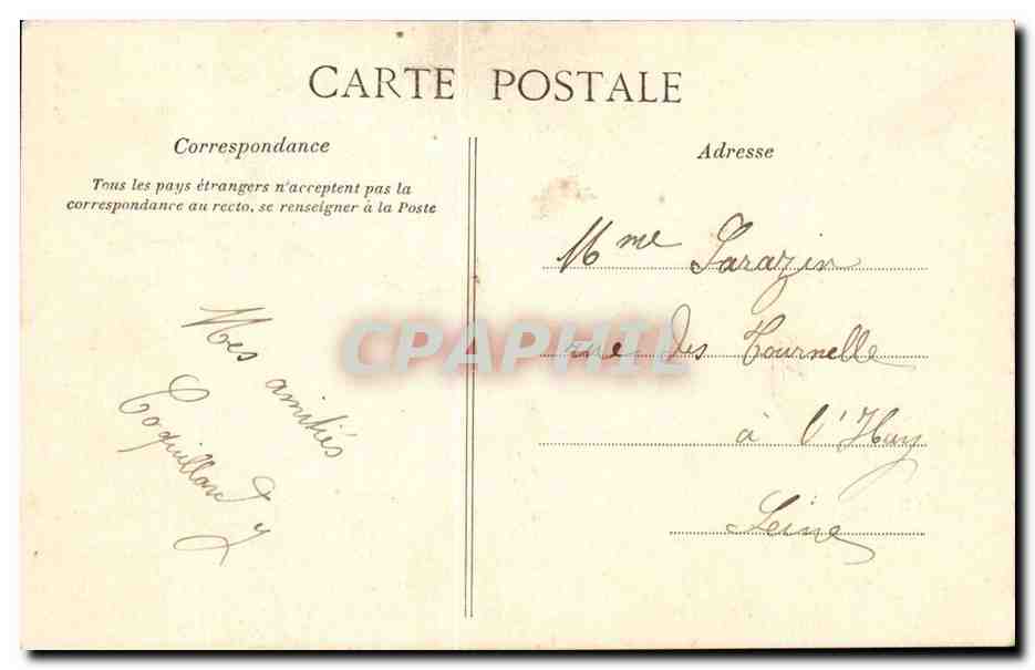 Petite fille dans un seau fleuri — H. Manuel — C.L.C. — Achterkant
