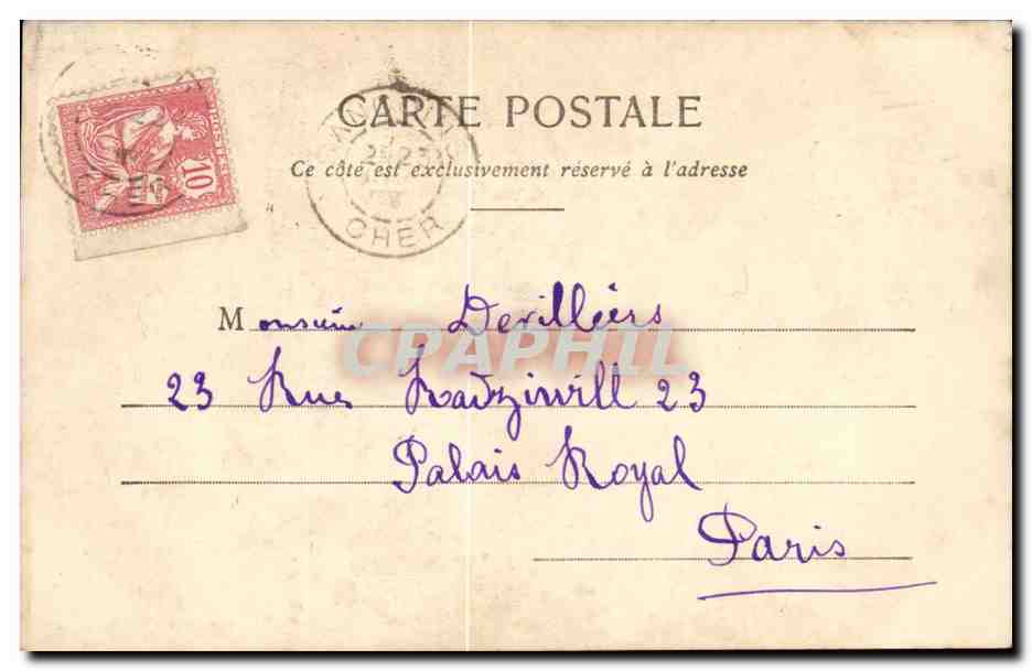 Petit Coeur à louer — Sécurité discrétion — Édition Phototypie A. Bergeret, Nancy — Achterkant