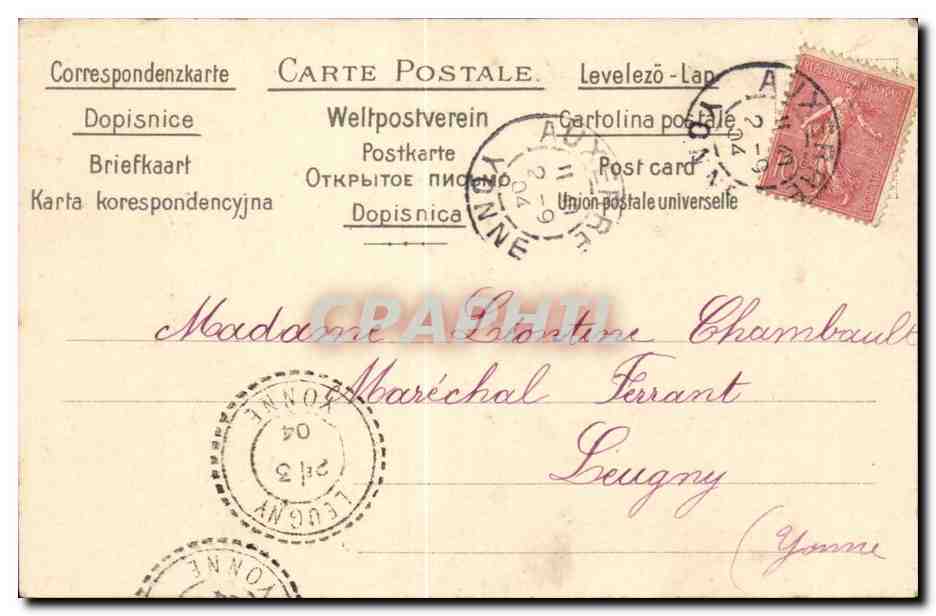 Fantaisie - Femme - Paques - lapin - Woman hatching from easter eggs rabbits - CPA  — Rückseite
