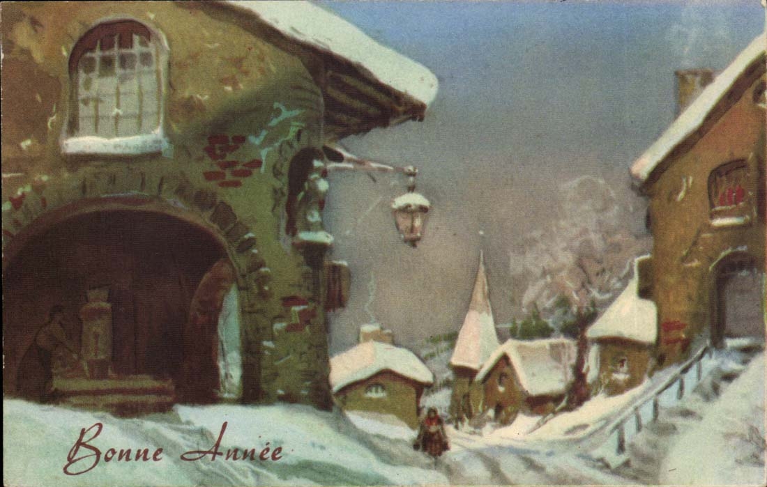 CPA FAntaisie Bonne annee 