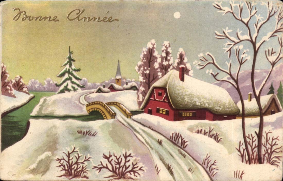 CPA FAntaisie Bonne annee 