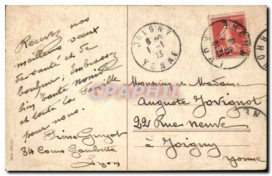 CPA FAntaisie Heureuse annee  — Verso