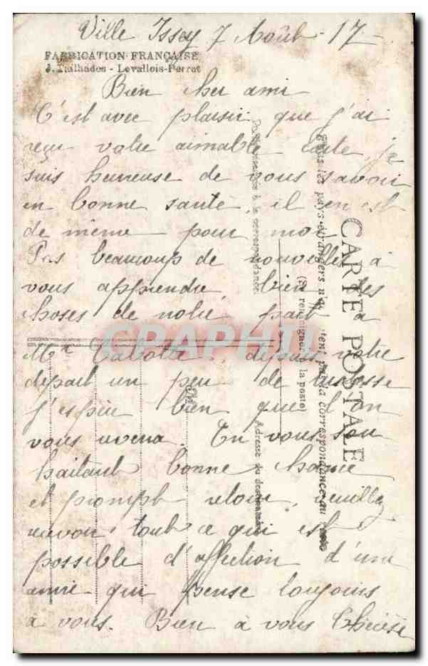 CPA FAntaisie Souvenir Fleurs soldat Militaria — Rückseite