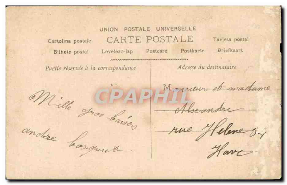 CPA FAntaisie Bonne Annee Enfant — Rückseite