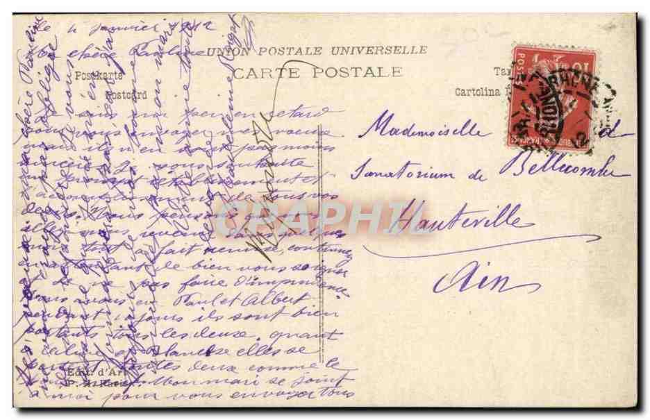 Fille avec bouquet de fleurs — Bonne Année — CPAPHIL 124 — Reverso