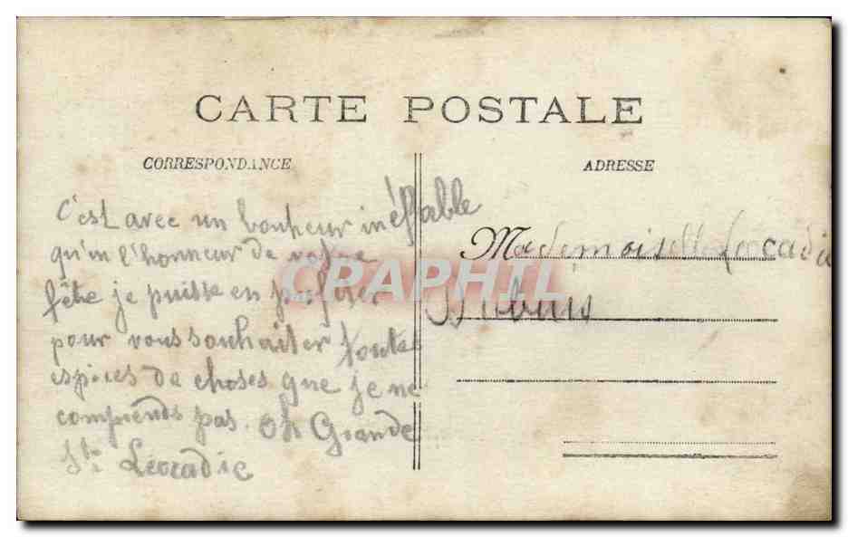 Jeune femme en robe à motifs — décor floral — éditeur CAR, n° 131 — Verso