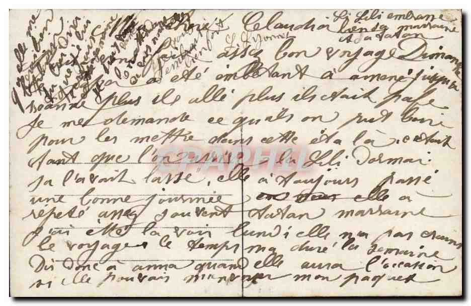 CPA fantaisie enfant gros mimi Lili Lyonne — Rückseite