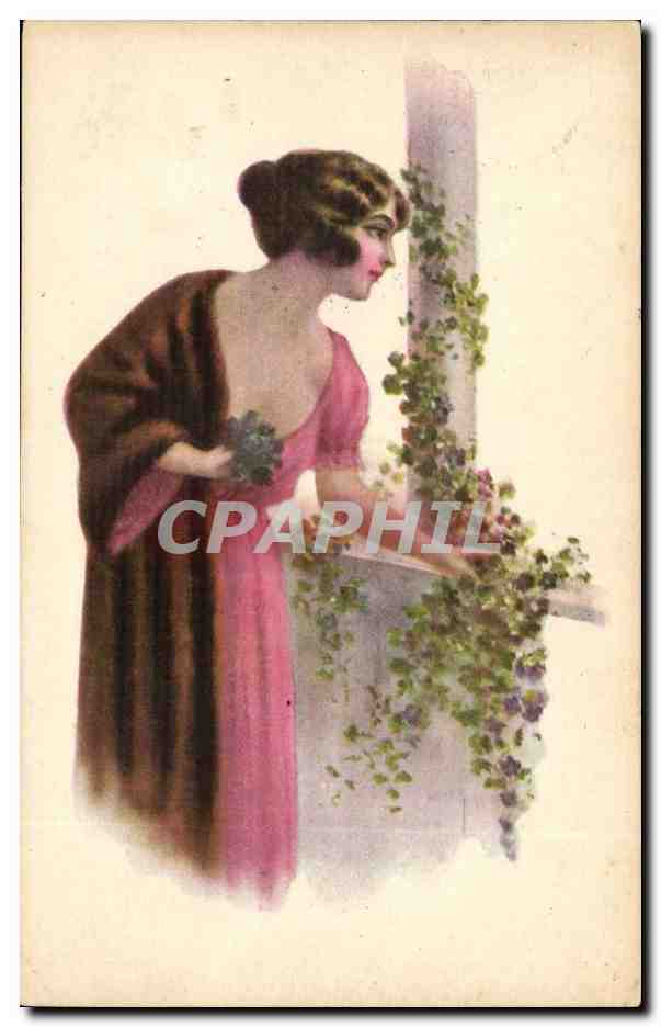 CPA fantaisie Femme