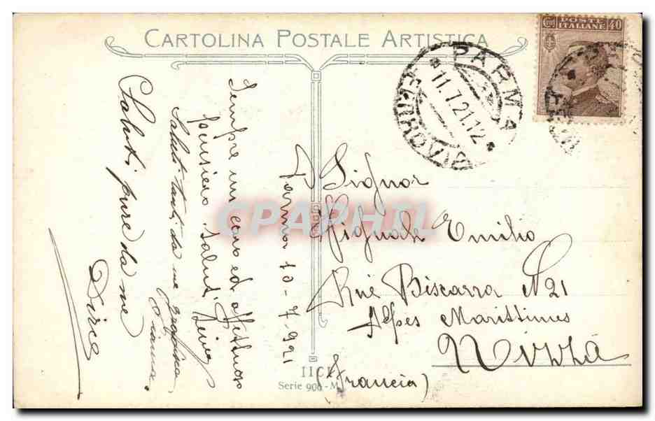 CPA fantaisie Femme — Rückseite