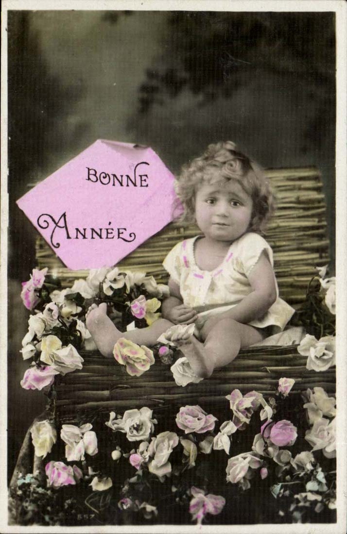 CPA fantaisie Bonne annee Enfant