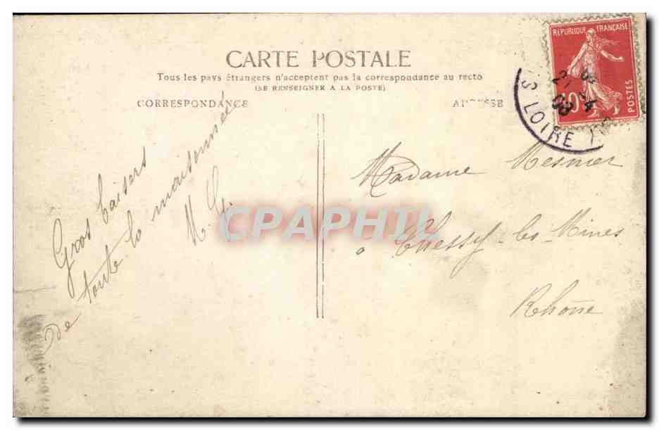 CPA fantaisie Chacune de mes fleurs renferme une caresse (enfant) — Verso