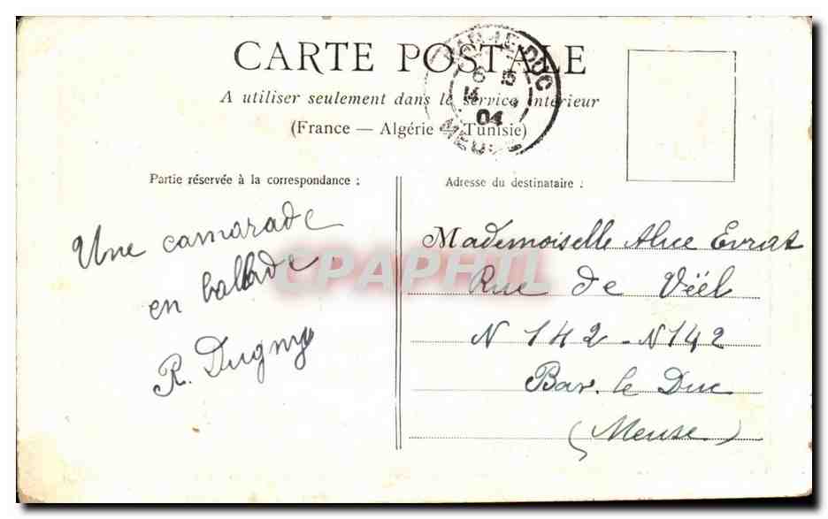 CPA fantaisie Femme et enfant — Rückseite