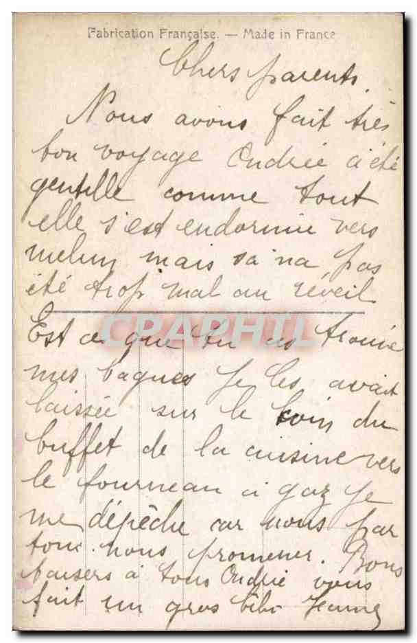 CPA fantaisie Enfant Fleurs — Rückseite