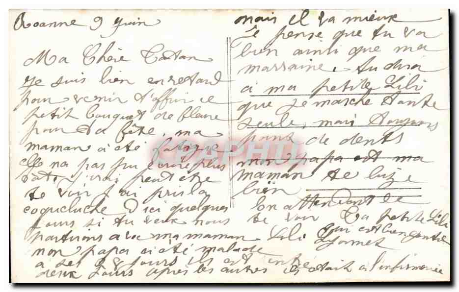 CPA fantaisie TEndresses enfant — Rückseite
