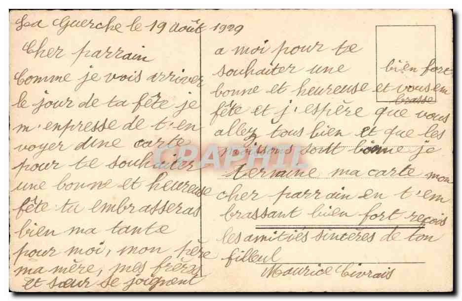 CPA fantaisie Un jour pourtant i faudra qu'il te vienne Alfred de Musset — Rückseite