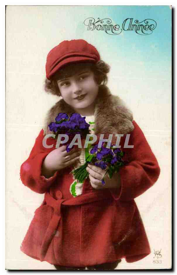 CPA fantaisie Enfant Bonne annee