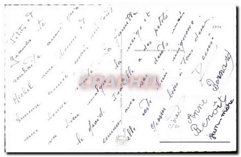 CPA FAntaisie Bonne annee chien dog — Verso