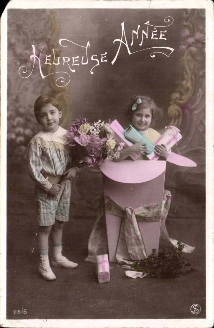 CPA FAntaisie Heureuse annee Enfants
