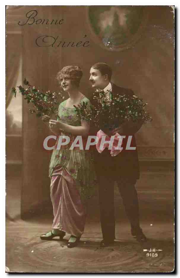 CPA FAntaisie Bonne annee Couple