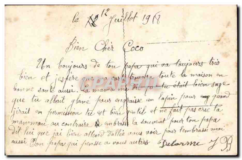 CPA FAntaisie Roses Joyeux anniversaire — Rückseite