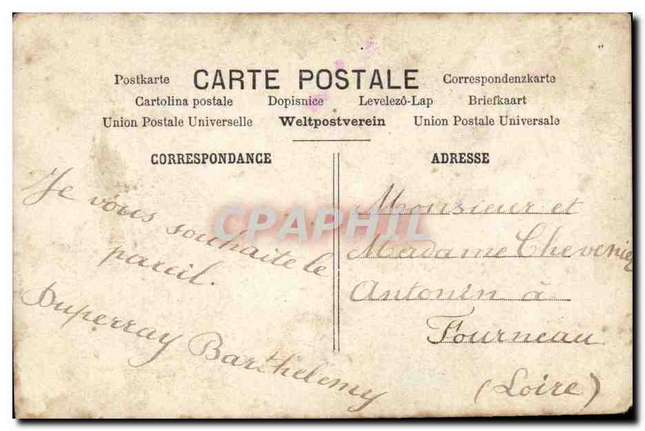 CPA FAntaisie Enfant Gage d'amitie Enfant — Verso