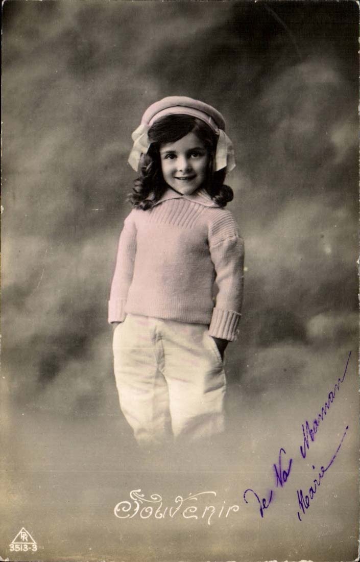 CPA FAntaisie Enfant Souvenir 