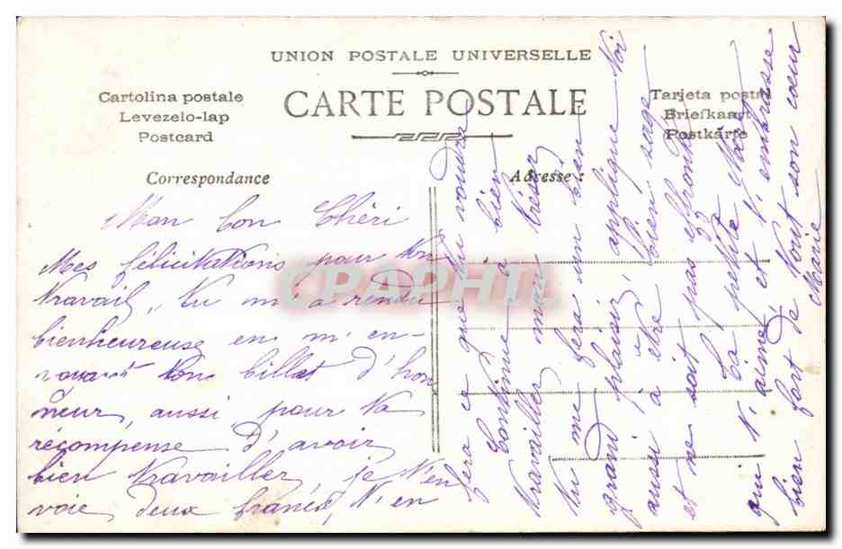 CPA FAntaisie Enfant Souvenir  — Verso