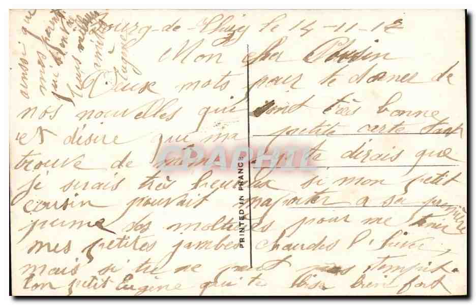CPA Fantaisie Enfants — Verso