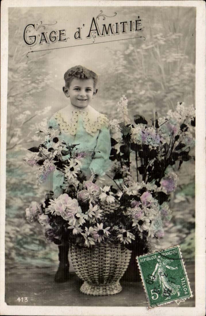 CPA Fantaisie Gage d'amitie Enfant