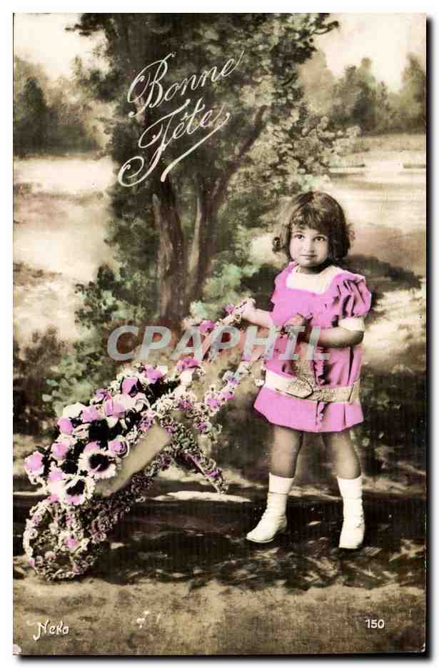 CPA Fantaisie Enfant Bonne fete