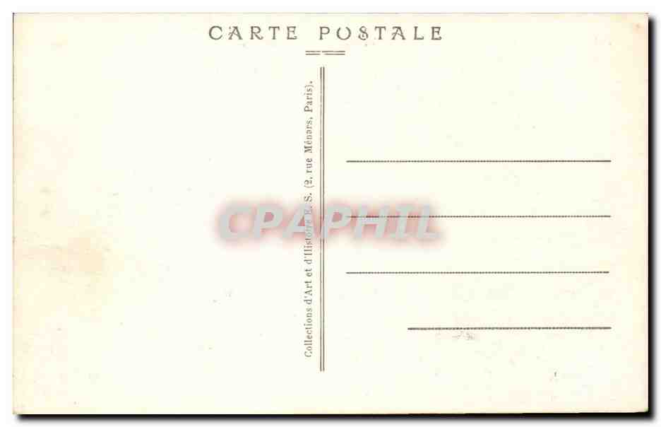 Vieux Montmartre - Le Moulin de la Galette en 1850 — éditeur R.S. (2, rue Ménars, Paris) — Verso