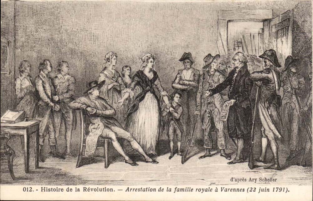 CPA Histoire de la Revolution Arrestation de la famille royale a Varennes 22 juin 1792