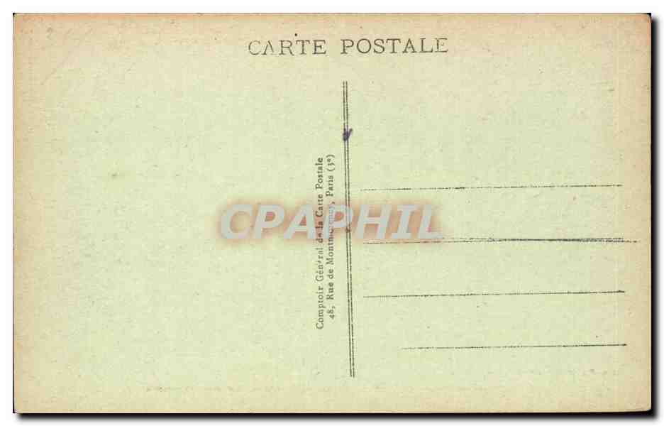 Argenton-sur-Creuse — Die Berufsschule — Ein Eckbereich der Schlafzimmer — Edition Parrier, Argenton-sur-Creuse, n°854 — Rückseite