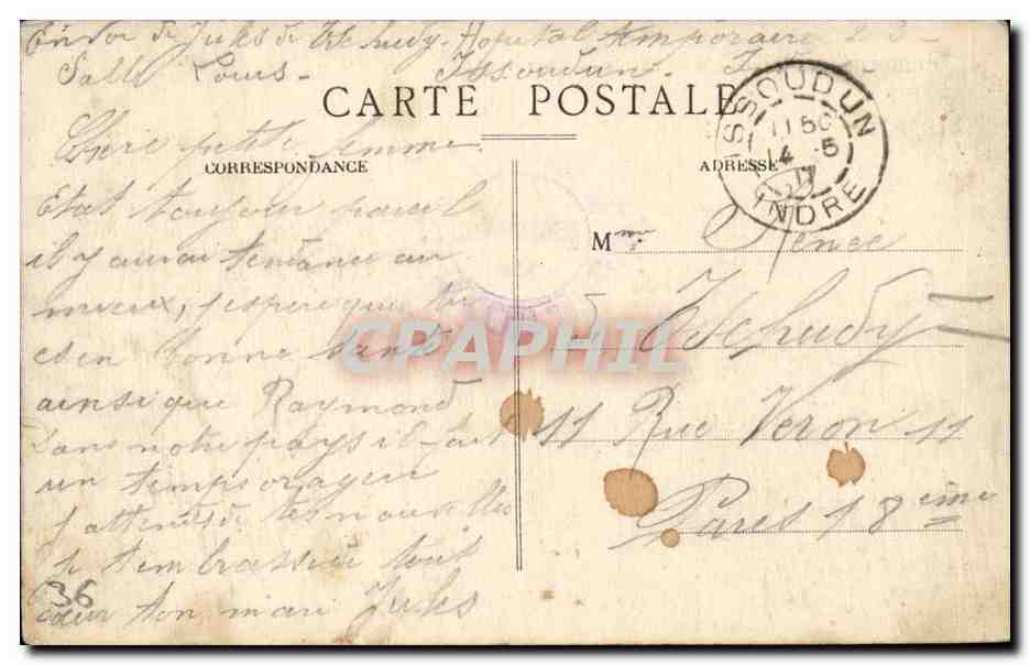 Issoudun (Indre) — Rivière de la Théols - L'Abreuvoir — Verso
