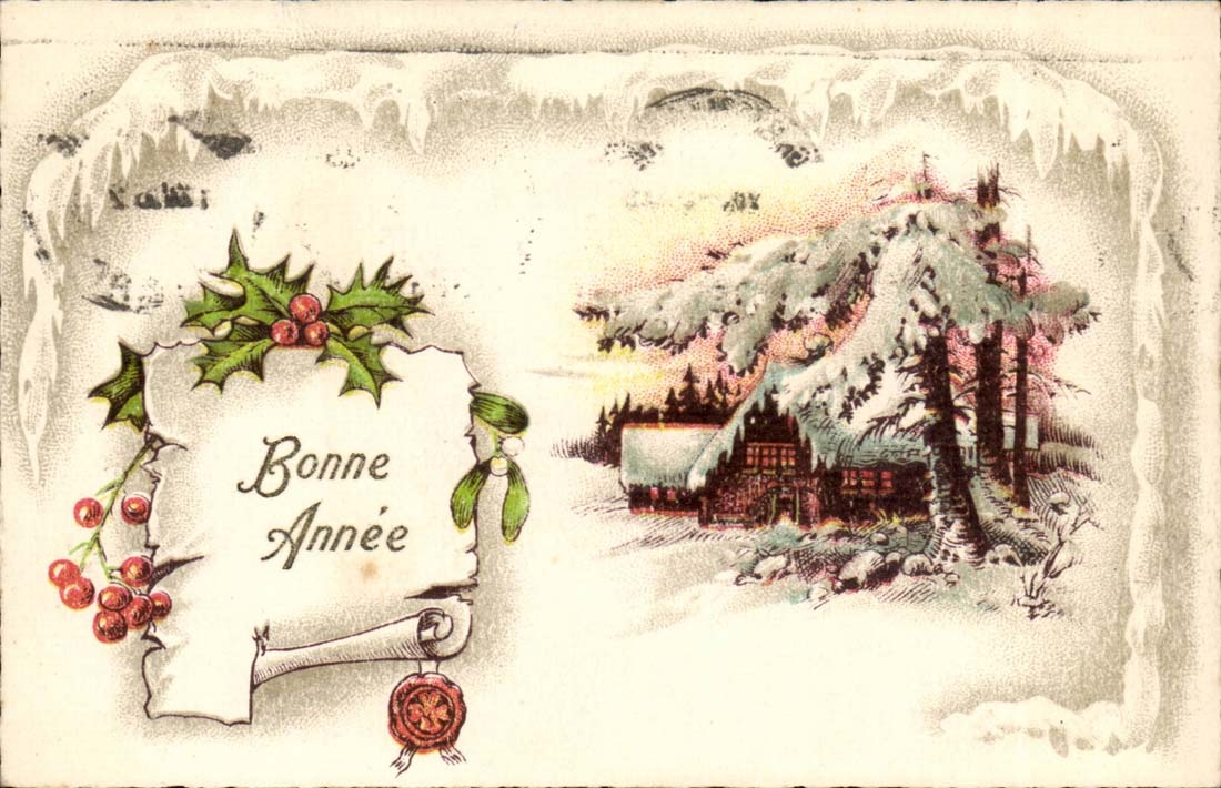 CPA Fantaisie Voeux Bonne annee