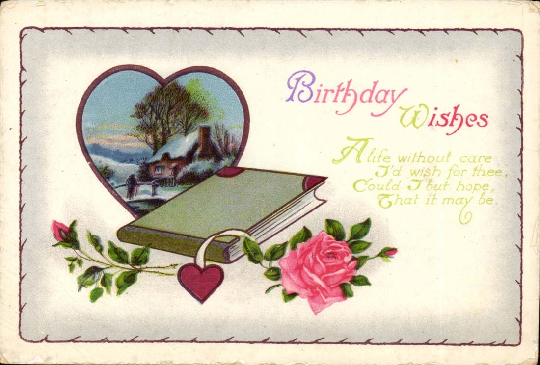 CPA Fantaisie Voeux Birthday wishes Anniversaire