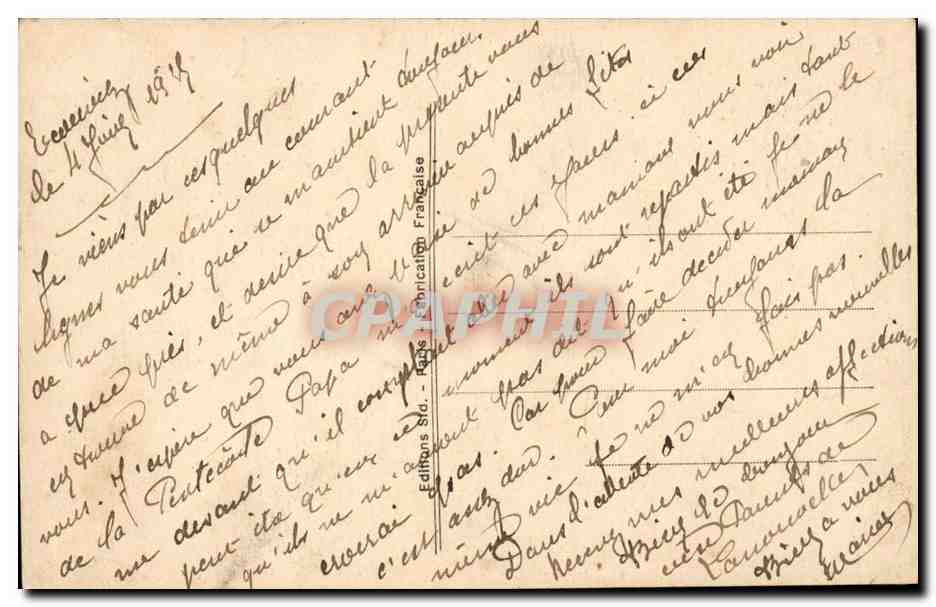 CPA Fantaisie Fleurs Pour me rapprocher de vous — Rückseite