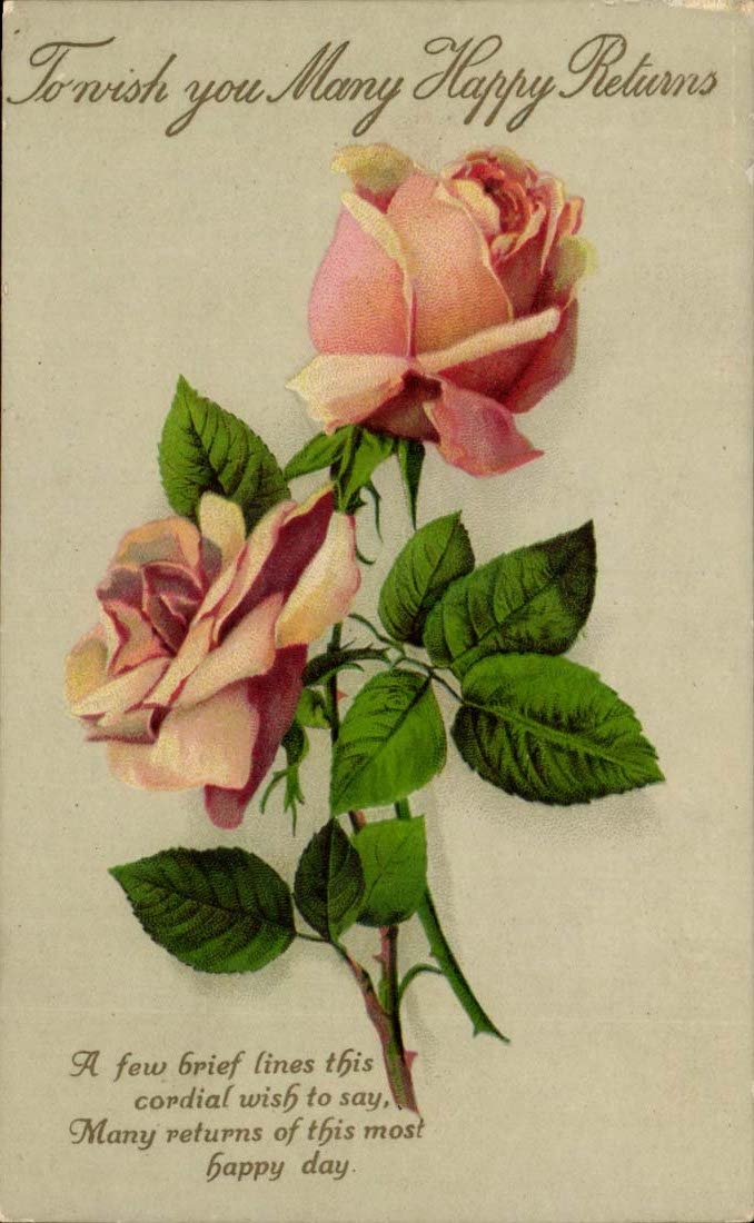 CPA Fantaisie Fleurs Roses
