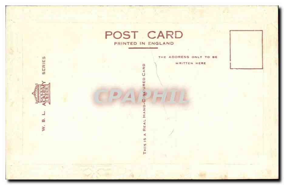 Fondly Greeting — My Grandson's Birthday — W.B.L. Academy Series n°8875 — Verso