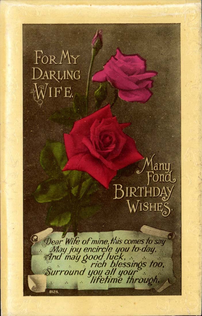 Dos rosas — para mi querida esposa — W.D.L. Academy Series, n° 8125