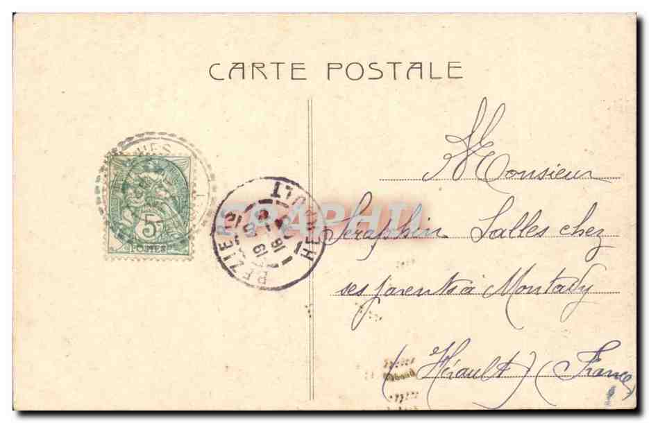 Femme en robe à volants — Émile Cornbes — n° 2375 — Verso
