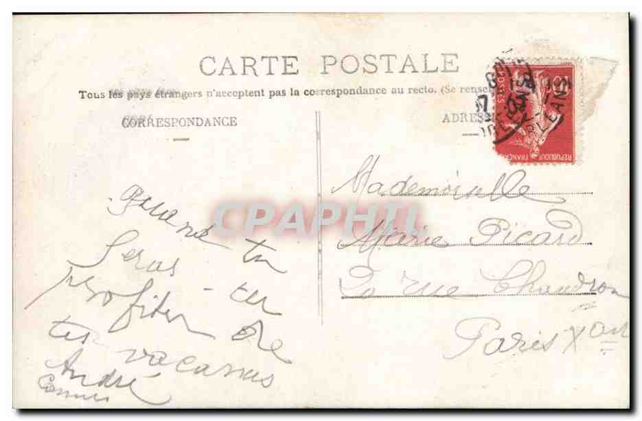 CPA Fantaisie Voeux Bonne fete (enfant) — Rückseite