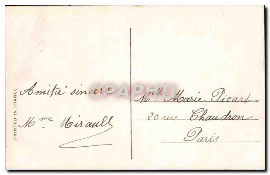 CPA Fantaisie Porte bonheur — Rückseite